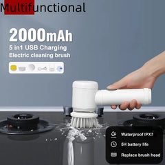 Escova Elétrica De Limpeza Doméstica